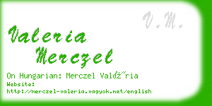 valeria merczel business card